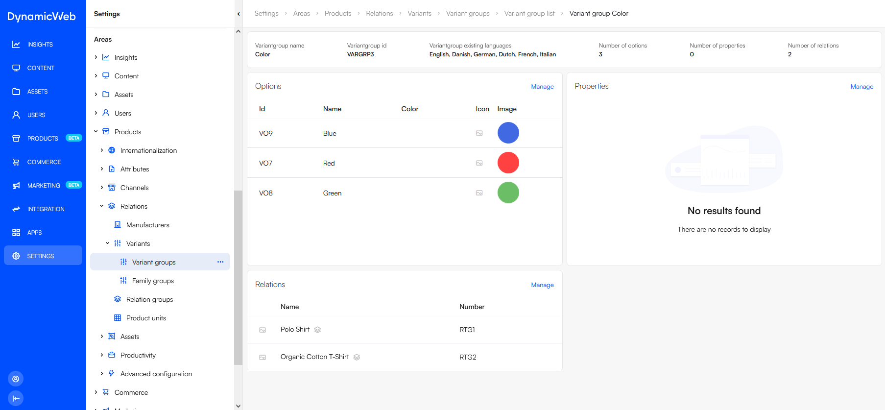 VariantGroupsList