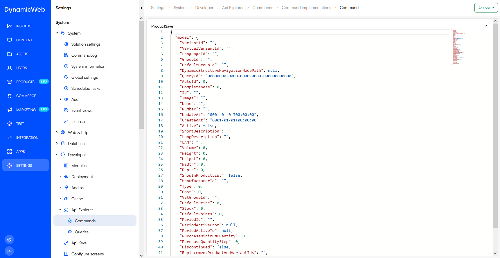 APIExplorerCommandSchema