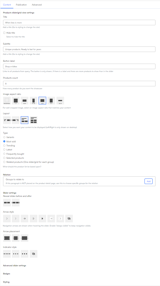 ProductsliderGridview