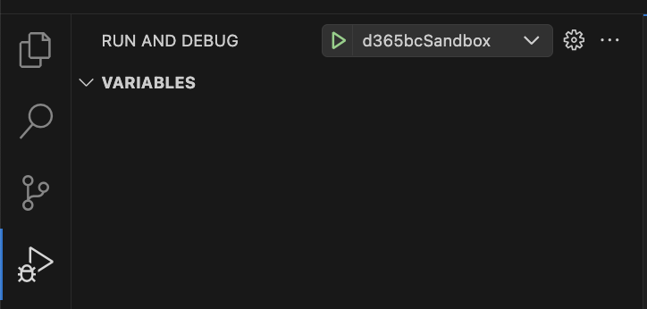 Run and debug feature