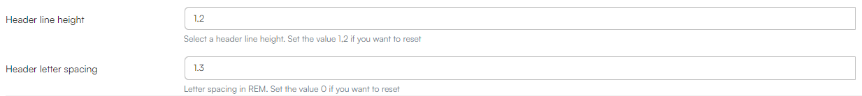 line height