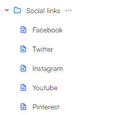 social links added