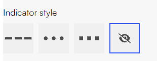 Slider indicator style