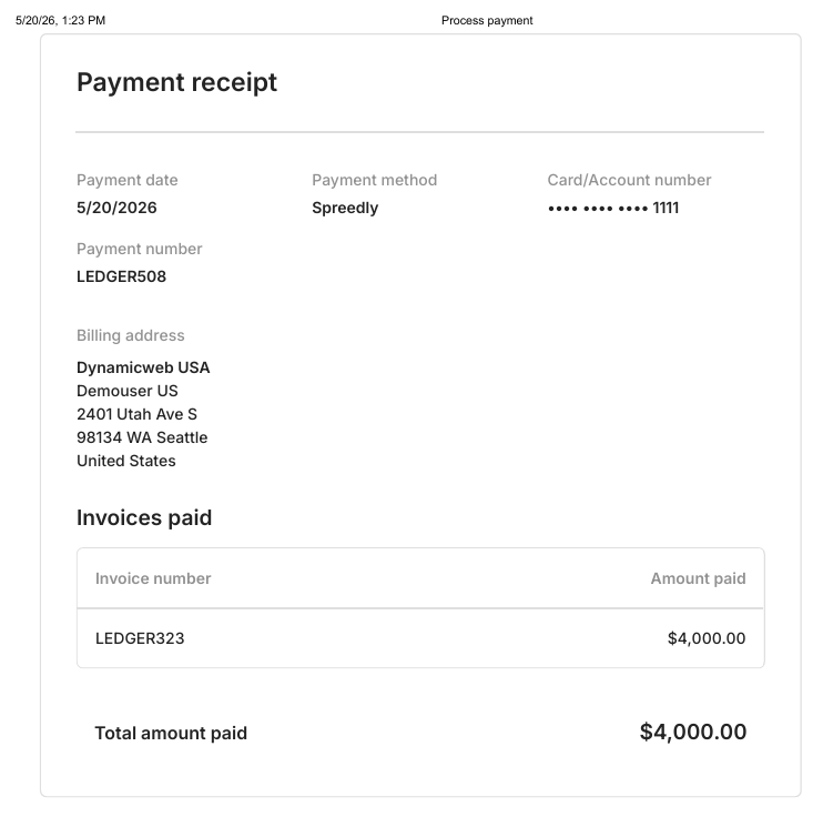 Payment Receipt