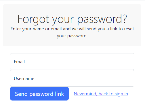 Users password