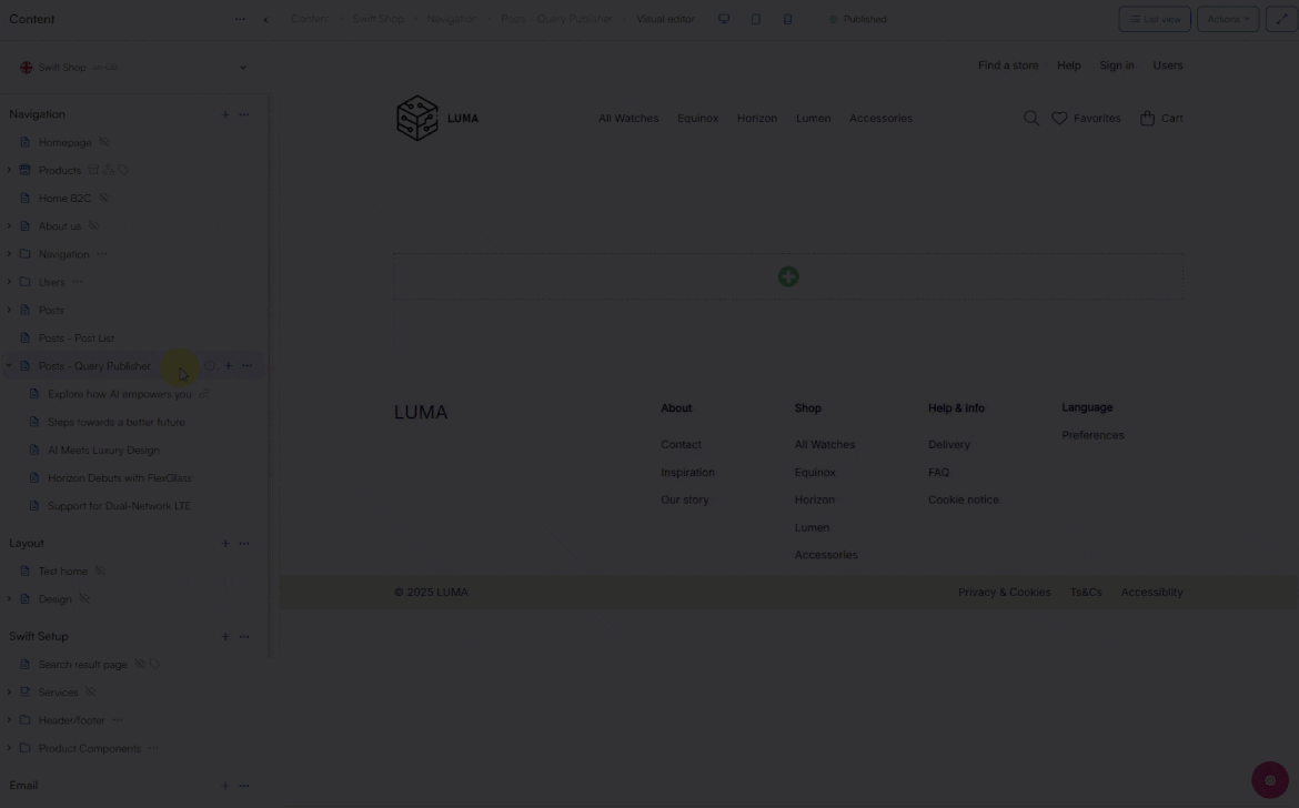 Create Query Publisher