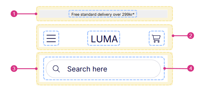 Simple Mobile Header